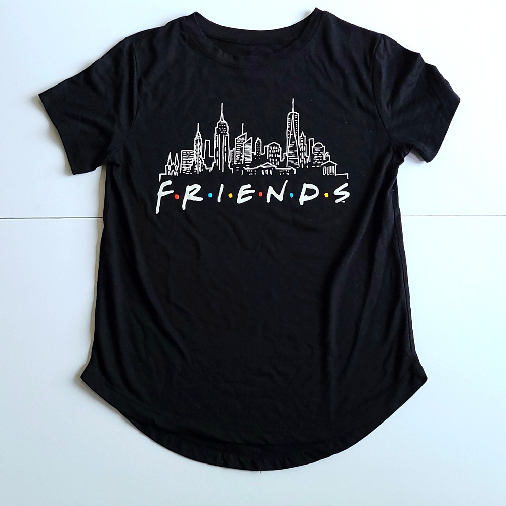 Friends Small Black white city logo 90's y2k cute fans collectors